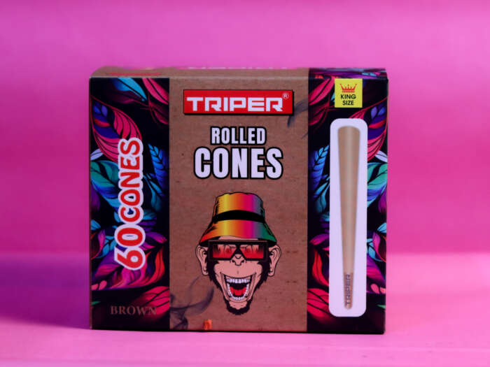 Triper Rolled Cones - Brown (60 Pcs)